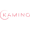 Kamino brand logo with stylized red text on a black background.